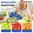 Descascador Elétrico de Frutas de 5 Lâminas | Descascador Automático Recarregável USB para Uvas, Alho, Tomates-Cereja | Gadget de Cozinha Eficiente, Uso Doméstico, Fácil de Limpar, Azul - Ótimo Presente para o Dia dos Namorados e Dia da Mãe