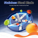 Descascador Elétrico de Frutas de 5 Lâminas | Descascador Automático Recarregável USB para Uvas, Alho, Tomates-Cereja | Gadget de Cozinha Eficiente, Uso Doméstico, Fácil de Limpar, Azul - Ótimo Presente para o Dia dos Namorados e Dia da Mãe